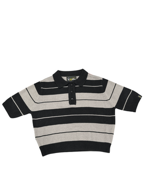 California Lowrider Rider Charlie Brown Crop Top- Black/Grey - Chicano Spot